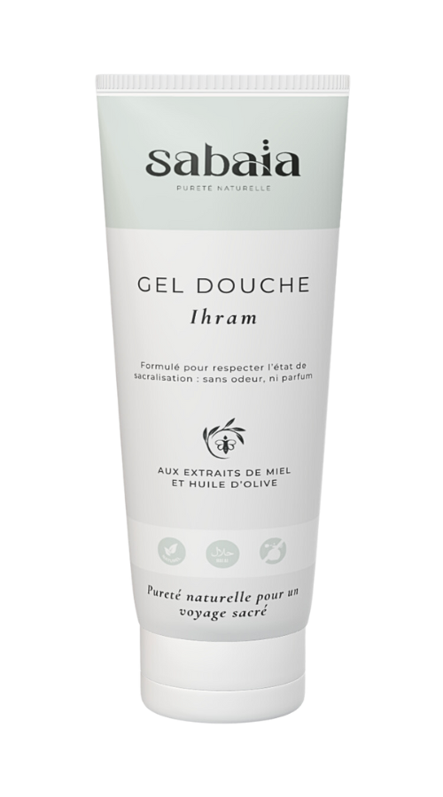 Gel douche halal SABAÏA – Douceur et fraîcheur naturelles pour une peau propre et hydratée