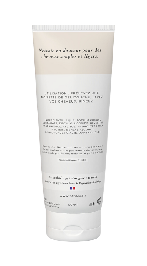 Shampoing halal SABAÏA – Nettoyage doux et naturel pour des cheveux éclatants