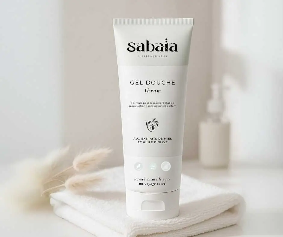 Gel douche halal SABAÏA – Douceur et fraîcheur naturelles pour une peau propre et hydratée